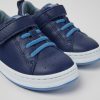 Kinder CamperLab Sneaker | Blauer Kindersneaker Aus Leder