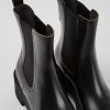 Damen CamperLab Stiefeletten | Schwarzer Lederstiefel Fur Damen