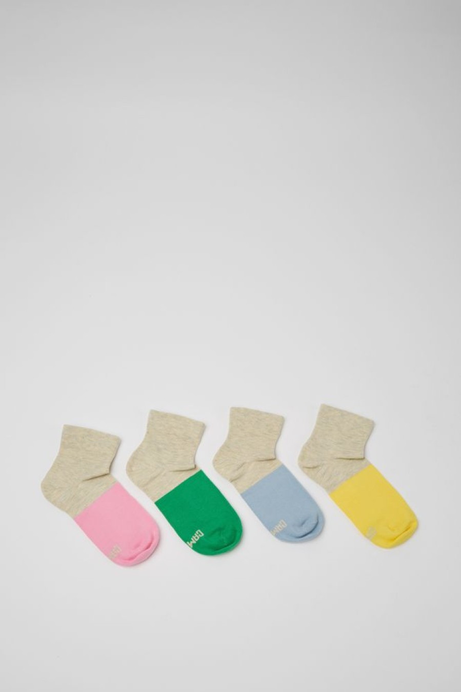 Damen CamperLab Socken | Vier Mehrfarbige Unisex-Socken