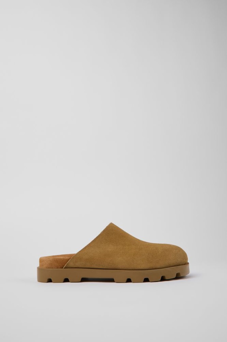 Damen CamperLab Sneaker | Braune Damenclogs Aus Nubukleder