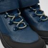 Kinder CamperLab Stiefel | Dunkelblaue Kinderstiefelette Aus Leder Und Textil