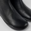 Damen CamperLab Stiefeletten | Schwarze Damenstiefelette Aus Leder