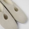 Damen CamperLab Sneaker | Graue Damenstrickballerinas Aus Einem Stuck