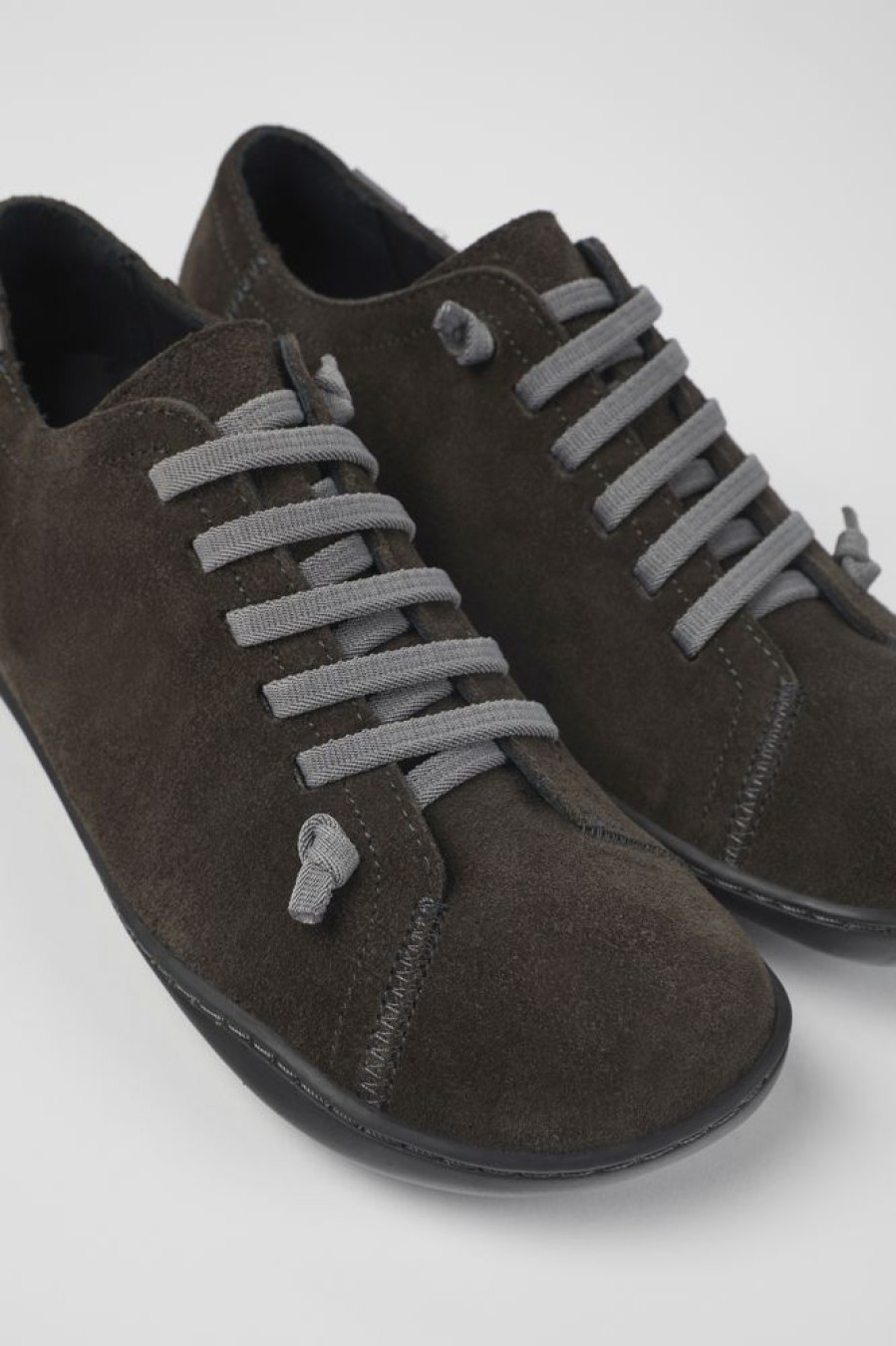 Damen CamperLab Sneaker | Grauer Damenschuh Aus Nubukleder