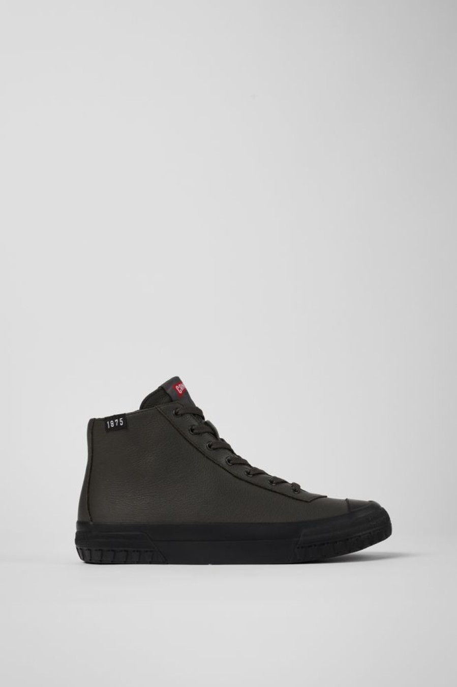 Damen CamperLab Sneaker | Grauer Damenstiefel Aus Leder