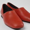 Damen CamperLab Sneaker | Rote Damenballerinas Aus Leder