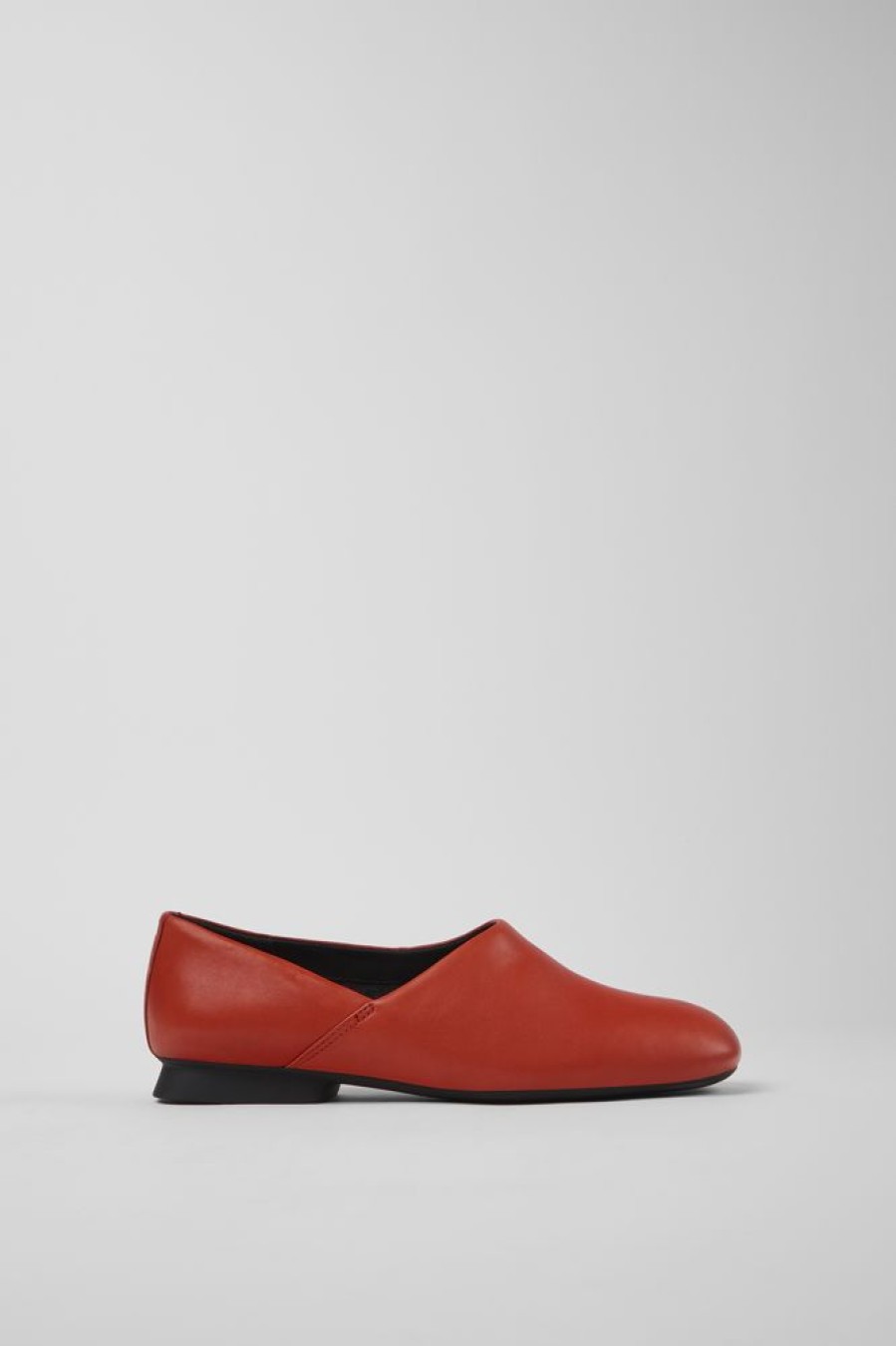 Damen CamperLab Sneaker | Rote Damenballerinas Aus Leder