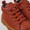 Kinder CamperLab Stiefel | Rote Kinderstiefelette Aus Leder