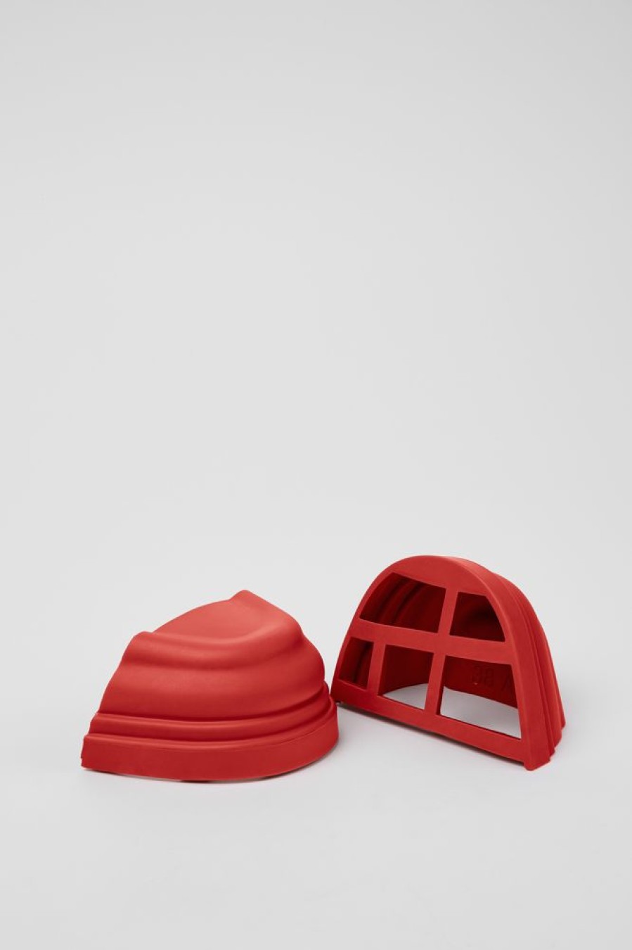 Damen CamperLab Junction Toe Caps | Rote Stiefelkappe Aus Synthetikmaterial