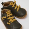 Kinder CamperLab Stiefel | Gruner Lederschuh