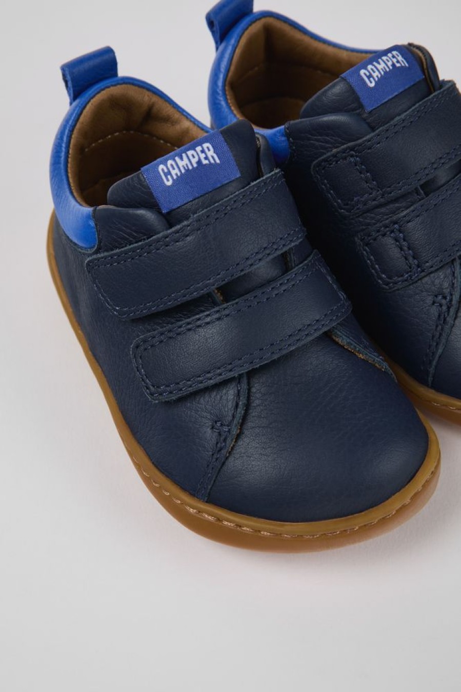 Kinder CamperLab Sneaker | Blauer Ledersneaker