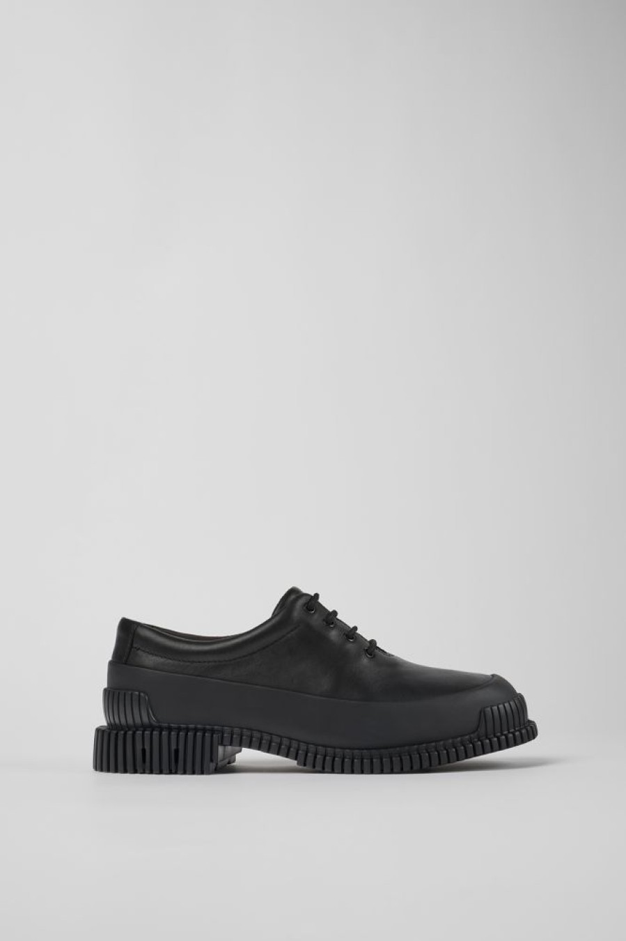 Damen CamperLab Sneaker | Schwarzer Lederschnurschuh