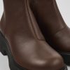 Damen CamperLab Stiefeletten | Brauner Damenstiefel Aus Leder