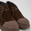 Herren CamperLab Elegante Schuhe | Brauner Herrenschuh Aus Nubukleder