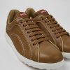 Herren CamperLab Sneaker | Brauner Herrensneaker Aus Leder