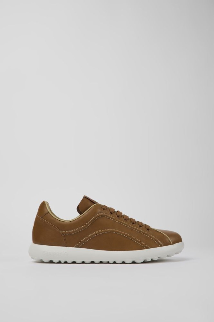 Herren CamperLab Sneaker | Brauner Herrensneaker Aus Leder