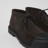 Damen CamperLab Stiefeletten | Grauer Damenschuh Aus Nubukleder