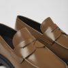 Herren CamperLab Elegante Schuhe | Brauner Herrenloafer Aus Leder