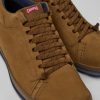 Herren CamperLab Lassige Schuhe | Brauner Herrenschuh Aus Nubukleder