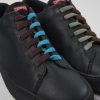 Herren CamperLab Lassige Schuhe | Schwarzer Herrensneaker Aus Leder