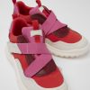 Kinder CamperLab Schuhe Fur Die Schule | Mehrfarbiger Sneaker Aus Leder Und Textil