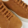 Damen CamperLab Sneaker | Brauner Sneaker Aus Veloursleder