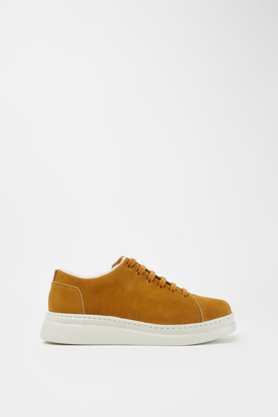 Damen CamperLab Sneaker | Brauner Sneaker Aus Veloursleder