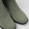 Damen CamperLab Stiefeletten | Gruner Damenstiefel Aus Textil