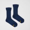 Herren CamperLab Socken | Dunkelblaue Socken In Zusammenarbeit Mit Pyratex®