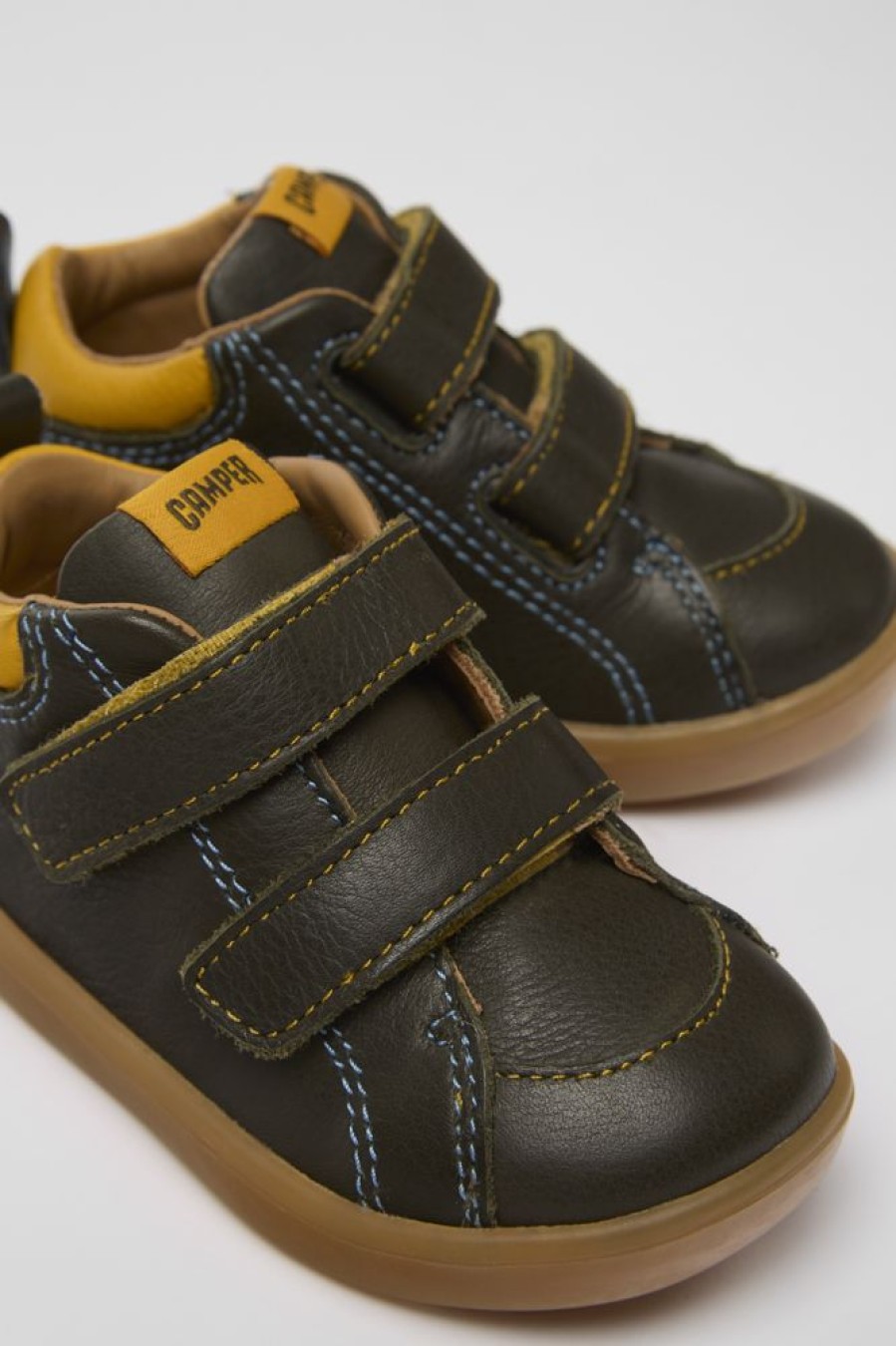 Kinder CamperLab Sneaker | Gruner Ledersneaker