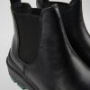 Damen CamperLab Stiefeletten | Schwarze Damenstiefelette Aus Leder