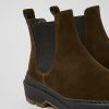 Damen CamperLab Stiefeletten | Braune Damenstiefelette Aus Nubukleder