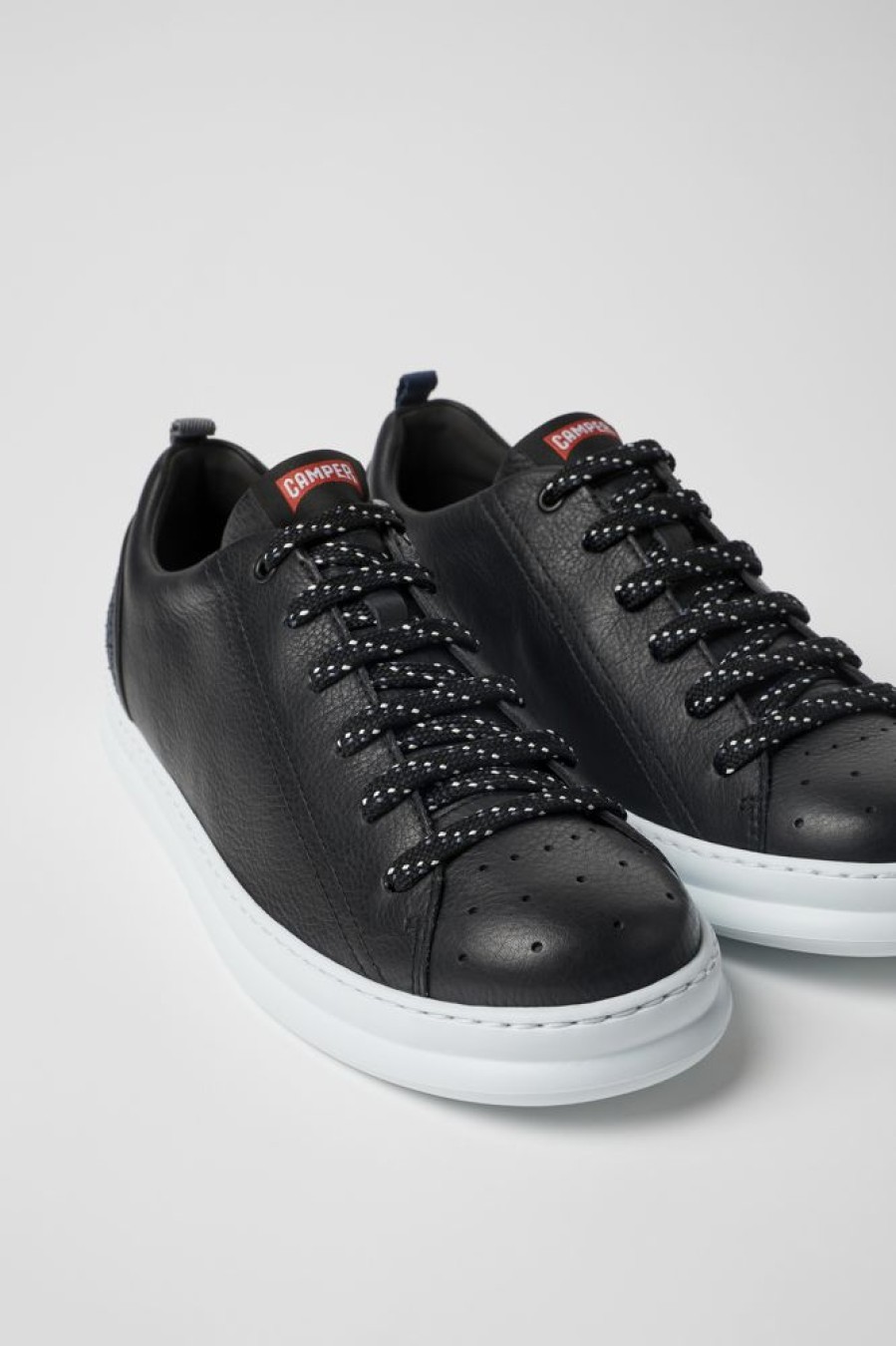 Herren CamperLab Sneaker | Schwarzer Herrensneaker Aus Leder