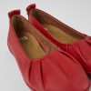 Damen CamperLab Sneaker | Rote Lederballerinas Fur Damen