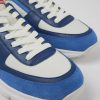 Herren CamperLab Sneaker | Herrensneaker Aus Recyclingpolyester In Blau-Weis