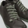 Damen CamperLab Sneaker | Grauer Damenschuh Aus Leder