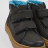 Kinder CamperLab Stiefel | Graue Kinderstiefelette Aus Leder Und Textil