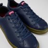 Herren CamperLab Sneaker | Blauer Herrensneaker Aus Leder