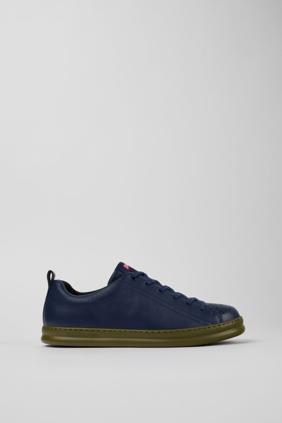 Herren CamperLab Sneaker | Blauer Herrensneaker Aus Leder