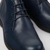 Herren CamperLab Elegante Schuhe | Blaue Herrenstiefelette Aus Leder