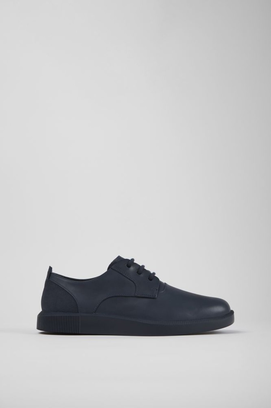 Herren CamperLab Sneaker | Blauer Sneaker Aus Leder Und Nubukleder