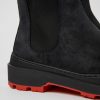 Herren CamperLab Elegante Schuhe | Schwarze Herrenstiefelette Aus Nubukleder