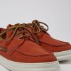 Herren CamperLab Sneaker | Rote Herrenschuhe Aus Recyclingbaumwolle