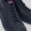 Herren CamperLab Stiefeletten | Blauer Herrensneaker Aus Leder