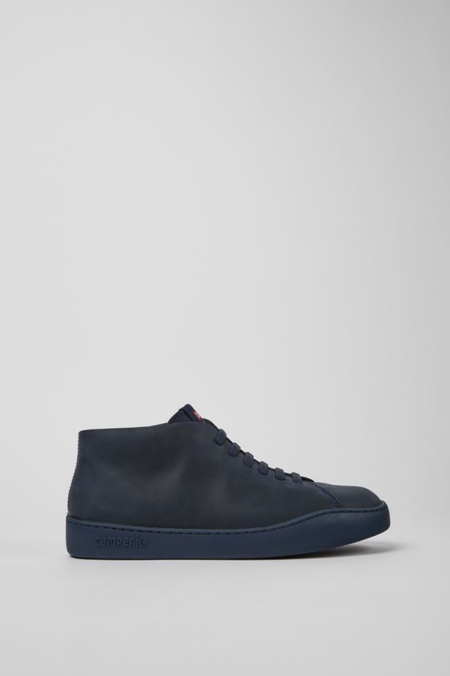 Herren CamperLab Stiefeletten | Blauer Herrensneaker Aus Leder