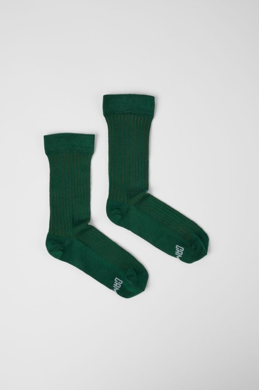 Herren CamperLab Socken | Grune Socken In Zusammenarbeit Mit Pyratex®