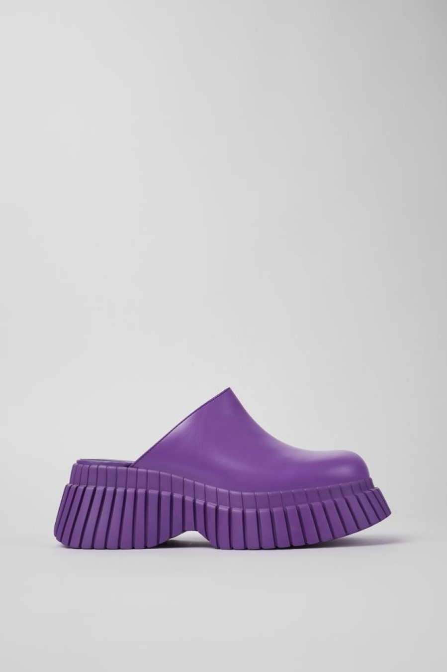 Damen CamperLab Sneaker | Violette Lederclogs Fur Damen