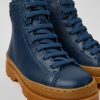 Kinder CamperLab Stiefel | Dunkelblaue Kinderstiefelette Aus Leder