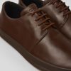 Herren CamperLab Lassige Schuhe | Brauner Herrenschuh Aus Leder