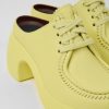 Damen CamperLab Sneaker | Gelbe Damenpantolette Aus Leder